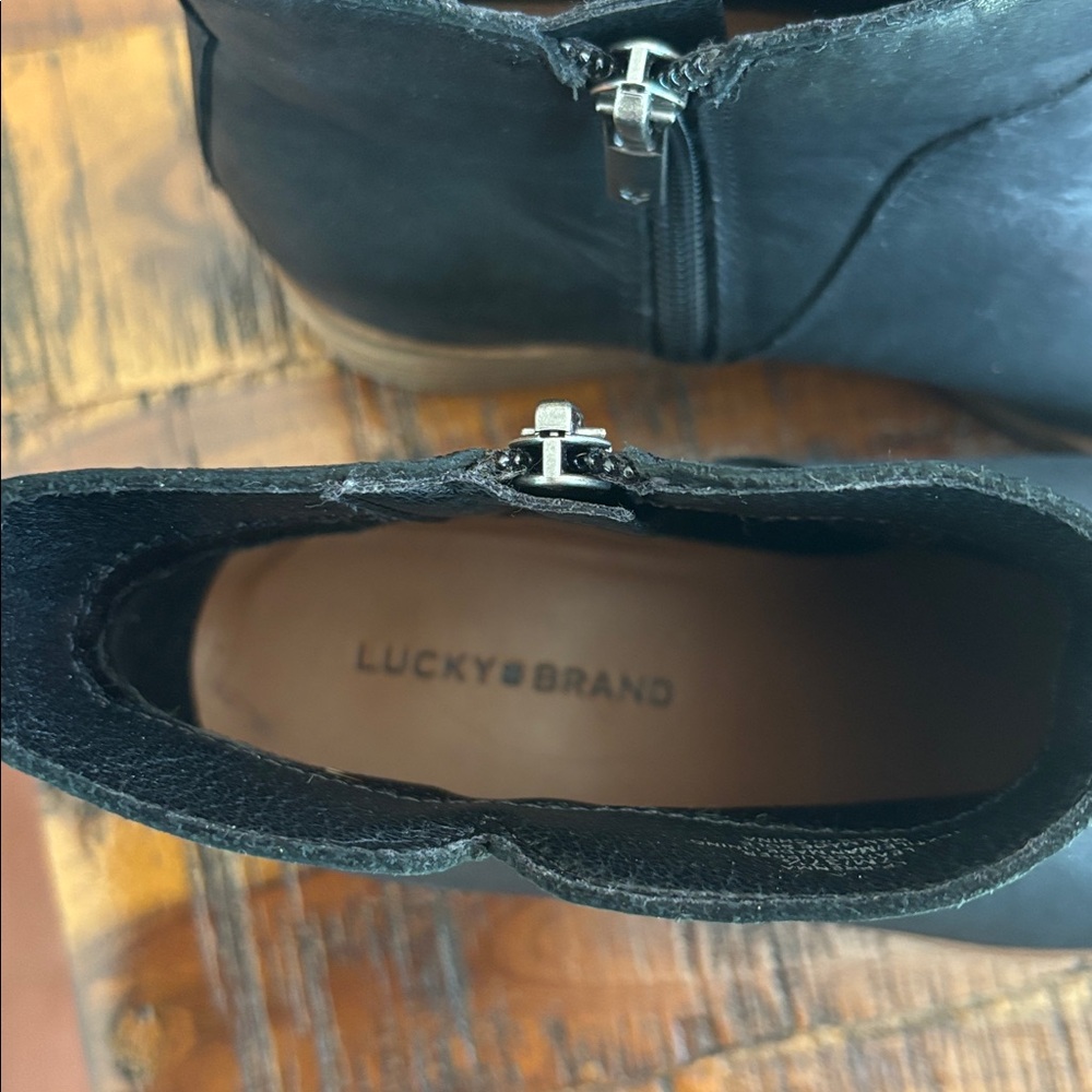 LUCKY BRAND, black ankle boots, US 7 EU 37.5 - Picture 4 of 5
